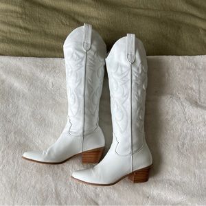 White Billini Urson Cowboy Western Boots